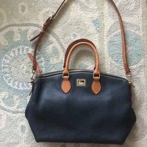Dooney & Bourke Navy Satchel Purse Handbag
